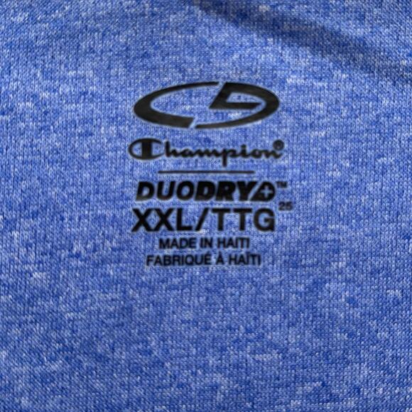 Champion C9 Duo Dry Blue Athletic Shirt Size XXL - Picture 7 of 11